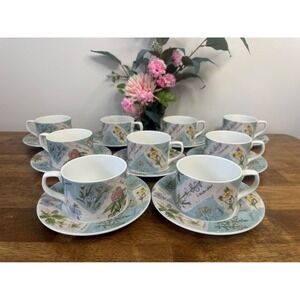 Vintage Royal Doulton Wildflowers Cup And Saucer Set Botanical Tea Coffee China